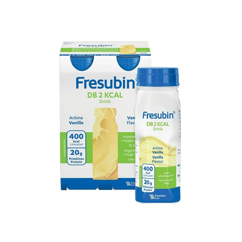 Fresubin – DB 2 kcal Drink Goût Vanille, 4×200 ml