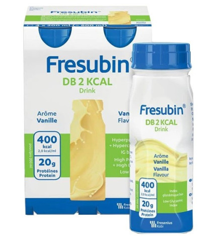 Fresubin – DB 2 kcal Drink Goût Vanille, 4×200 ml