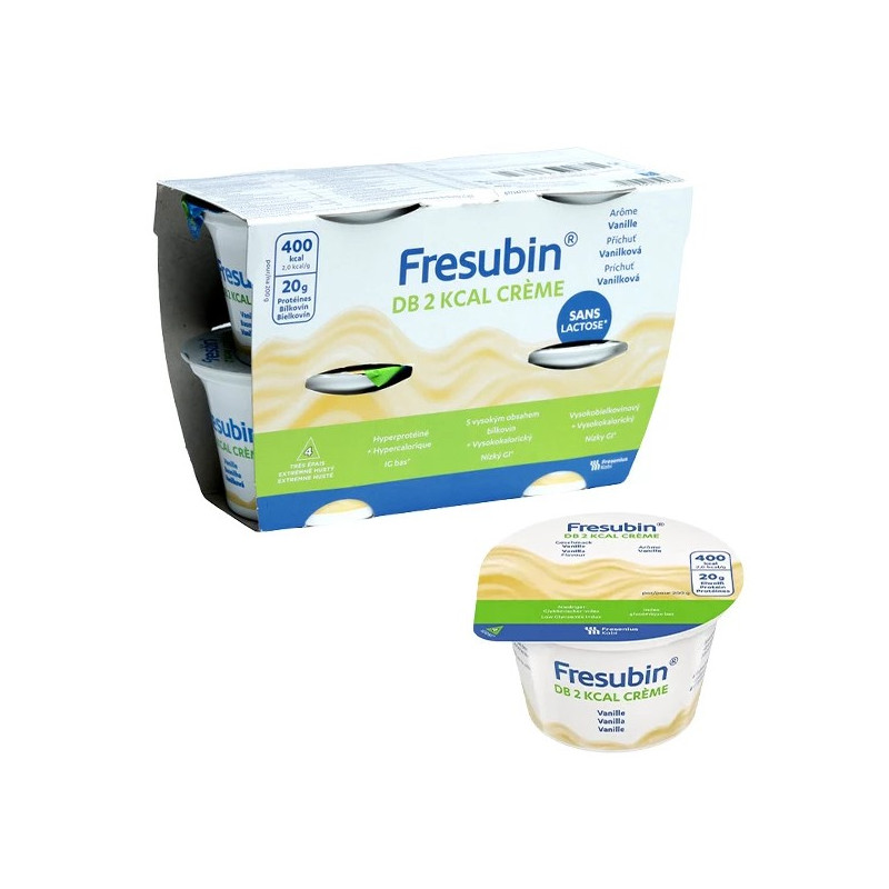 Fresubin – DB 2 kcal Crème Goût Vanille, 4×200 g