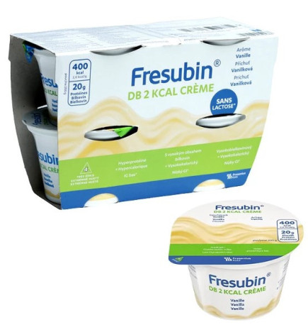 Fresubin – DB 2 kcal Crème Goût Vanille, 4×200 g