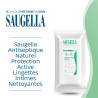 Saugella – Antiseptique Naturel Lingettes Intimes Nettoyantes Rafraîchissantes, 15 lingettes
