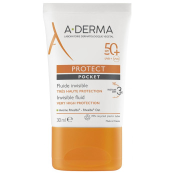 A-Derma – Protect Pocket Fluide Invisible Très Haute Protection, 30 ml