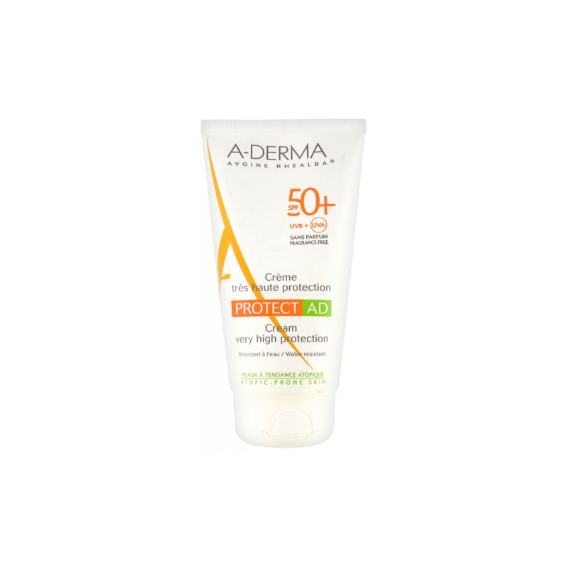 A-Derma – Protect AD Crème Très Haute Protection SPF50+ Sans Parfum, 150 ml