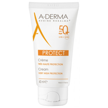 A-Derma – Protect Crème Très Haute Protection SPF50+ Sans Parfum, 40 ml
