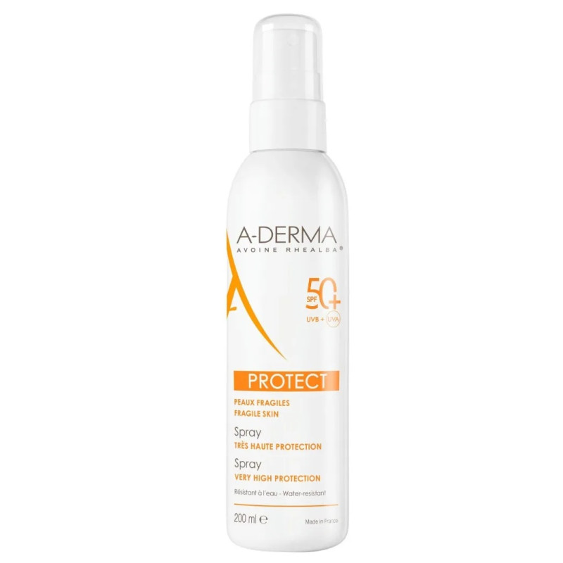 A-Derma – Protect Spray Très Haute Protection SPF50+, 200 ml