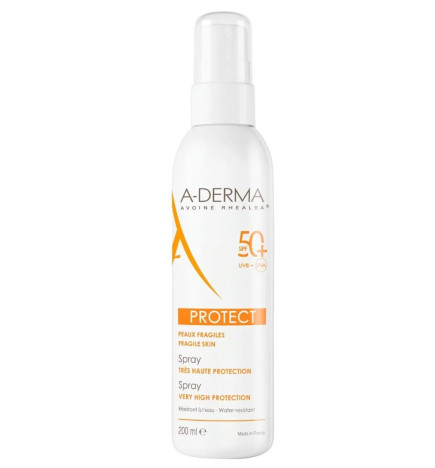 A-Derma – Protect Spray Très Haute Protection SPF50+, 200 ml
