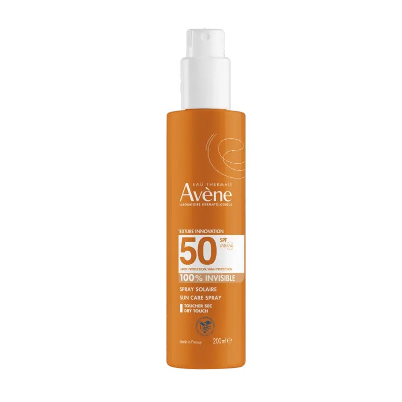 Avène – Spray Solaire SPF 50 100% Invisible, 200 ml