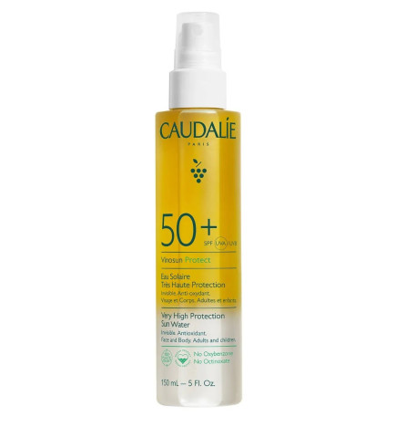 Caudalie – Eau Solaire Très Haute Protection SPF50+, 150 ml