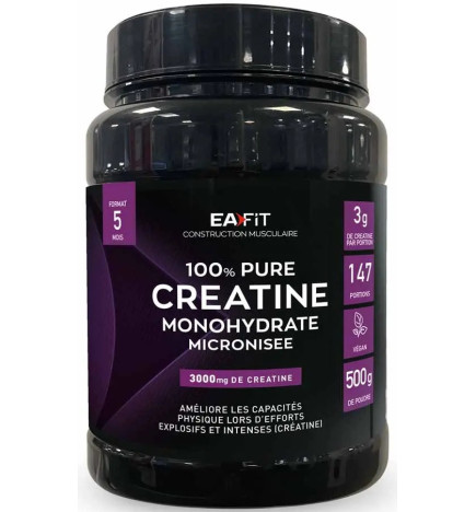 Eafit – Pure Creatine Monohydrate Goût Neutre, 500 g