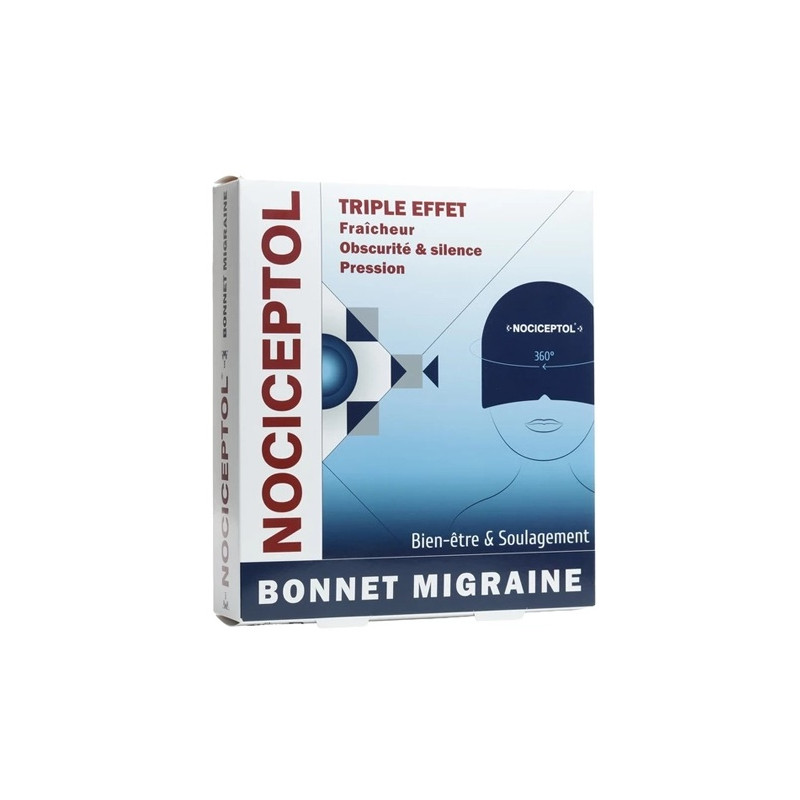 Nociceptol – Bonnet Migraine Réutilisable, Taille Unique