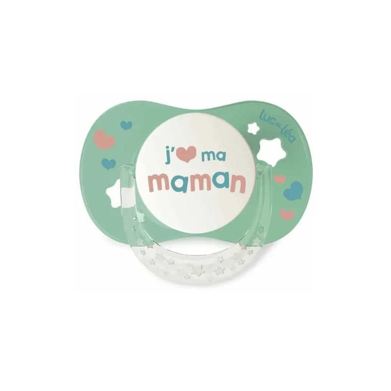 Luc et Léa – sucette "j'aime ma maman" confort+ +18 mois, 1 unité