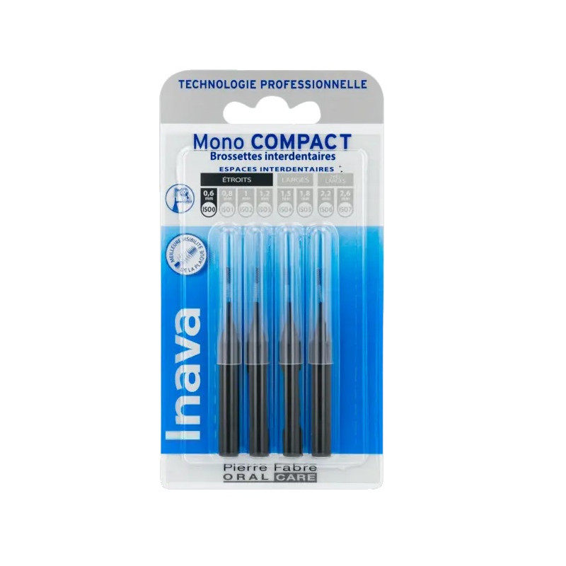 Inava – Brossettes Interdentaires MonoCompact, 4 unités