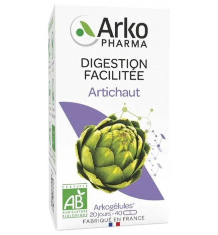 Arkopharma – Arkogélules Artichaut Bio, 40 gélules