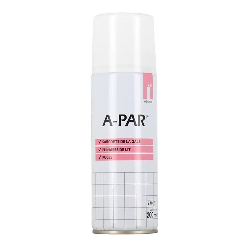 A-Par – Aérosol Désinfectant Antiparasitaire, 200 ml