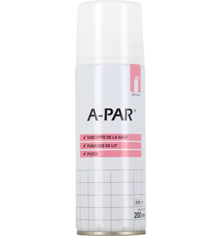 A-Par – Aérosol Désinfectant Antiparasitaire, 200 ml