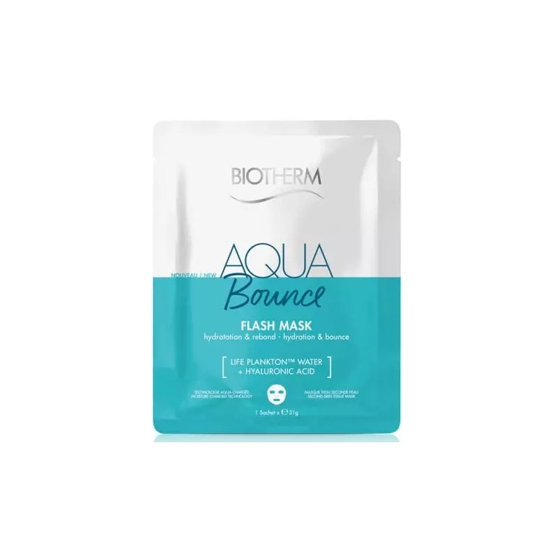 Biotherm – Aqua Bounce Flash Mask Masque Tissu Hydratant, 1 masque