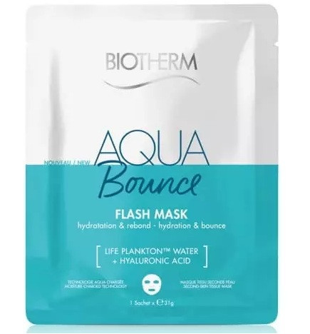 Biotherm – Aqua Bounce Flash Mask Masque Tissu Hydratant, 1 masque