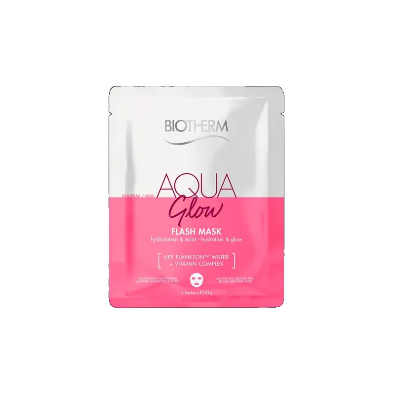 Biotherm – Aqua Glow Flash Mask Masque Tissu Éclat, 1 masque