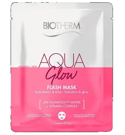 Biotherm – Aqua Glow Flash Mask Masque Tissu Éclat, 1 masque