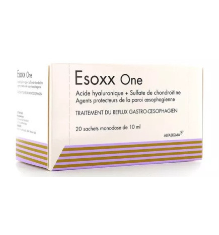 Esoxx One – Solution buvable anti-reflux en sachets, 20 sachets de 10 ml