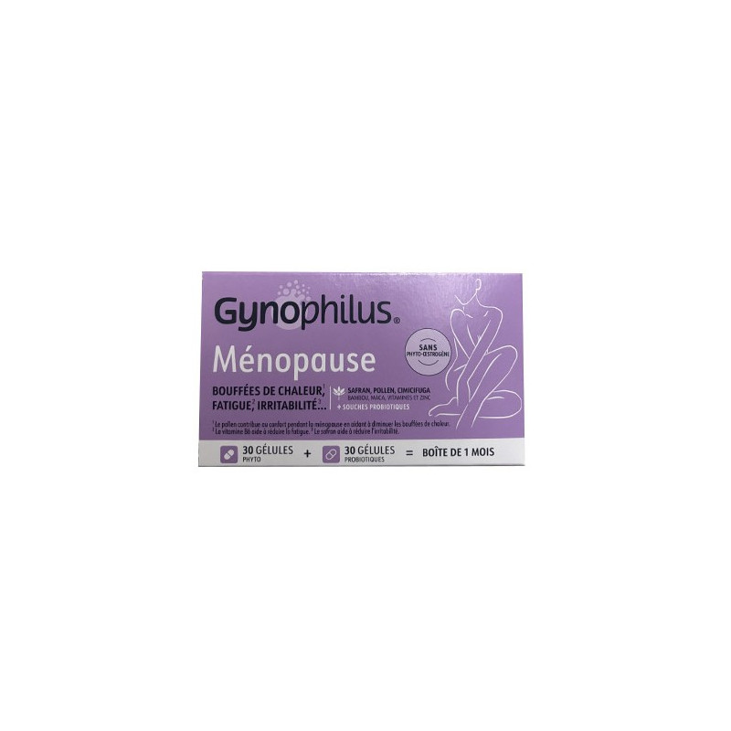 Gynophilus – Ménopause Complément Alimentaire, 60 gélules