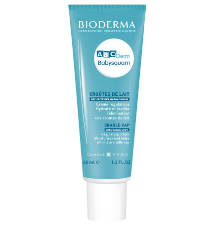 Bioderma – ABCDerm Babysquam, crème traitement croûtes de lait et squames bébé, 40 ml