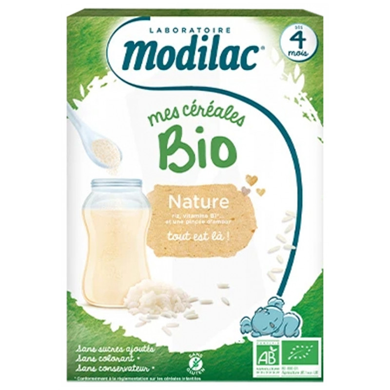 Modilac – Mes Céréales Bio Dès 4 Mois Nature, 250 g