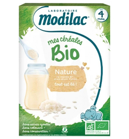 Modilac – Mes Céréales Bio Dès 4 Mois Nature, 250 g