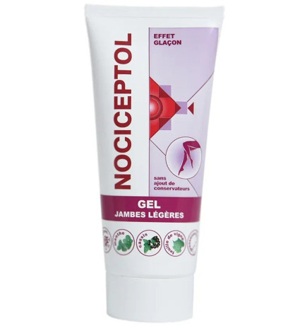 Nociceptiol – Gel Jambes Légères Effet Glaçon Tête Massante, 90 ml