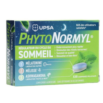 UPSA – PhytoNormyl Régulateur du Sommeil, 30 comprimés