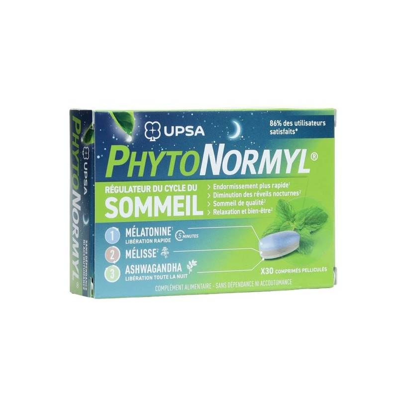 UPSA – PhytoNormyl Régulateur du Sommeil, 30 comprimés