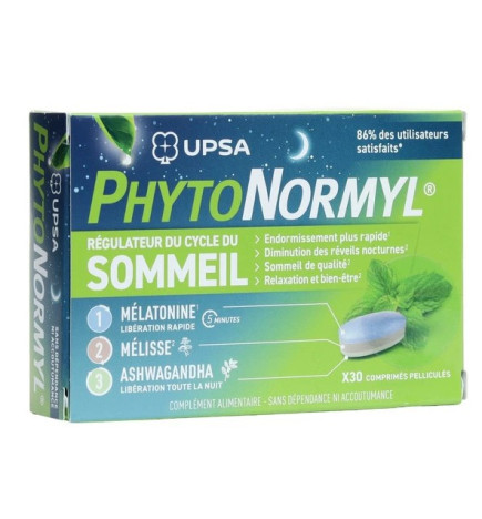 UPSA – PhytoNormyl Régulateur du Sommeil, 30 comprimés