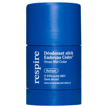 Respire – Déodorant Stick Embruns Cèdre Rechargeable, 50 g