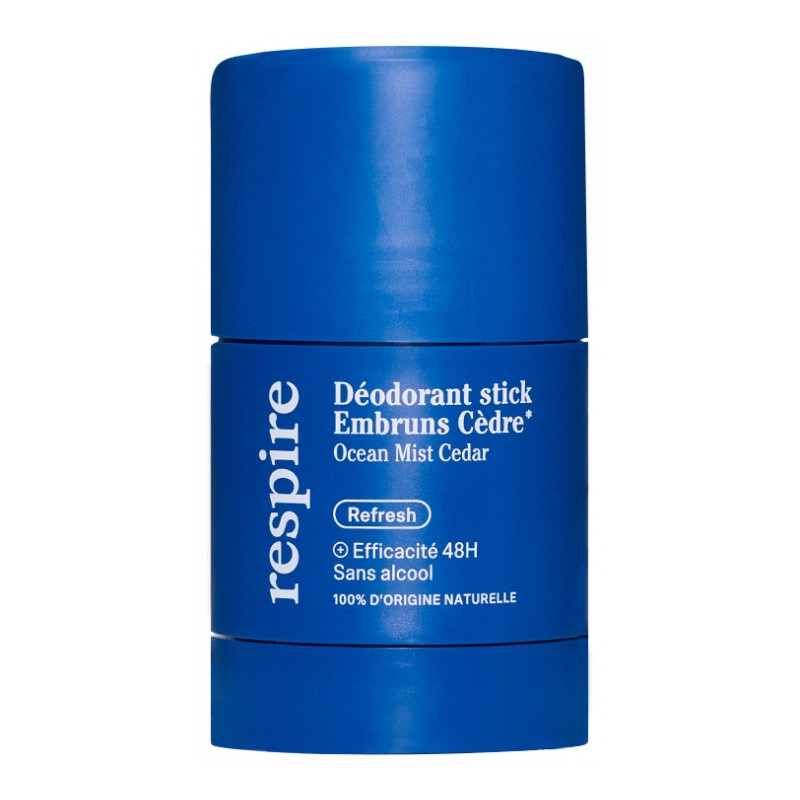 Respire – Déodorant Stick Embruns Cèdre Rechargeable, 50 g