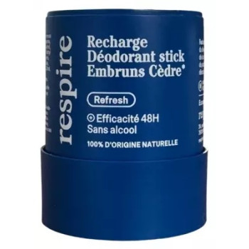 Respire – Recharge Déodorant Stick Embruns Cèdre, 50 g