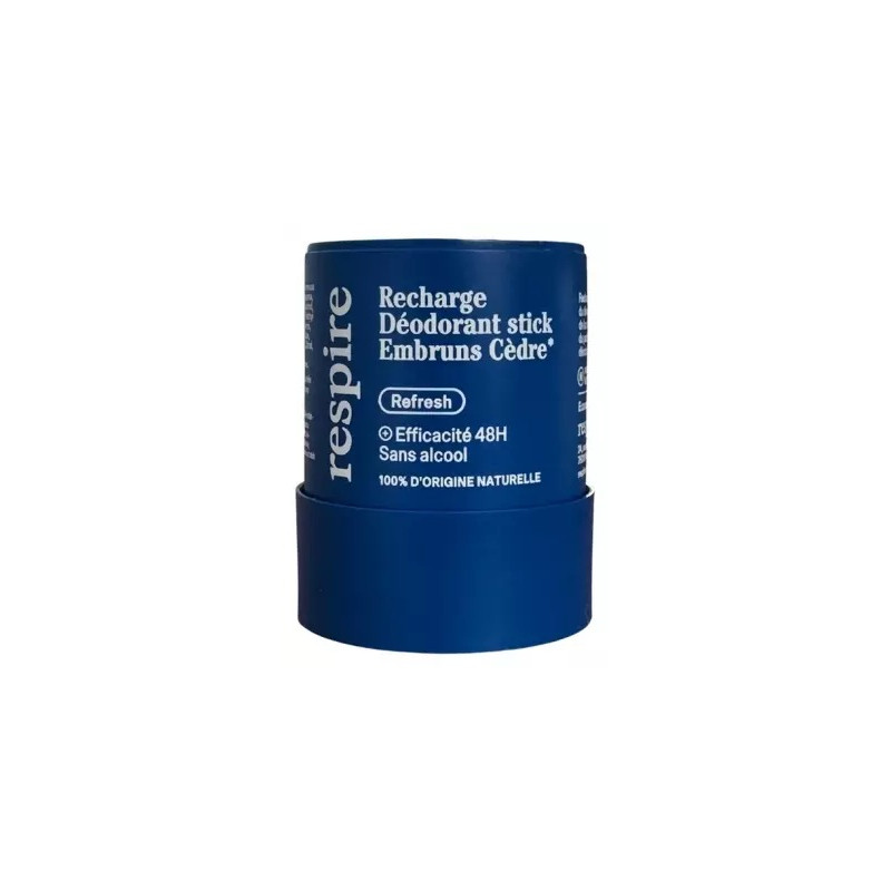 Respire – Recharge Déodorant Stick Embruns Cèdre, 50 g