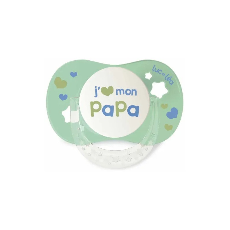 Luc et Léa – Essentiel Sucette Collerette Confort+ 6/18 mois, 1 sucette