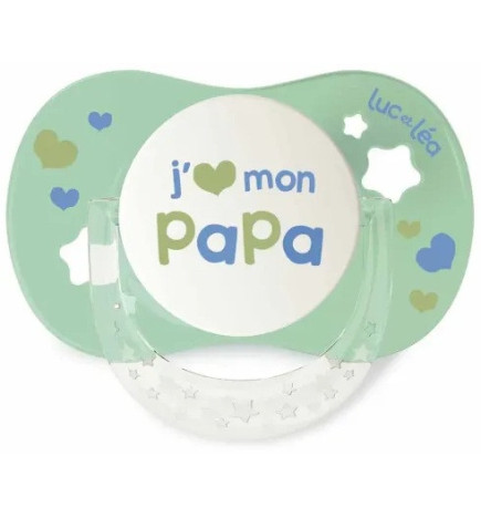 Luc et Léa – Essentiel Sucette Collerette Confort+ 6/18 mois, 1 sucette