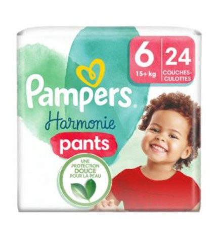 ampers – Harmonie Couches-Culottes Hypoallergéniques Taille 6, paquet de 24