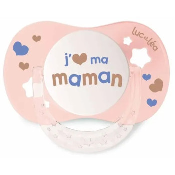 Luc et Léa – Essentiel Sucette Collerette Confort+ 6/18 mois, 1 sucette