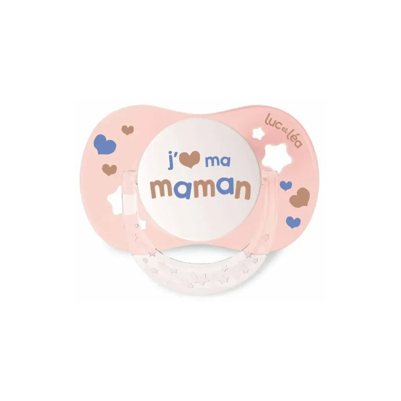 Luc et Léa – Essentiel Sucette Collerette Confort+ 6/18 mois, 1 sucette