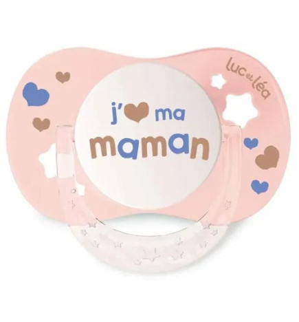 Luc et Léa – Essentiel Sucette Collerette Confort+ 6/18 mois, 1 sucette