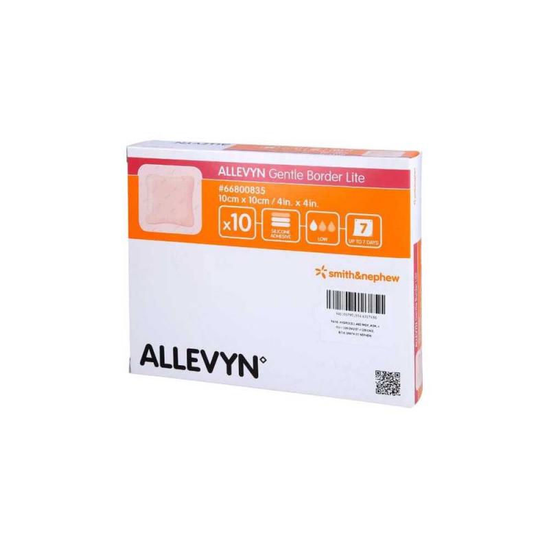 ALLEVYN Gentle Border Lite – Pansement Mousse Adhésif pour Peaux Fragiles