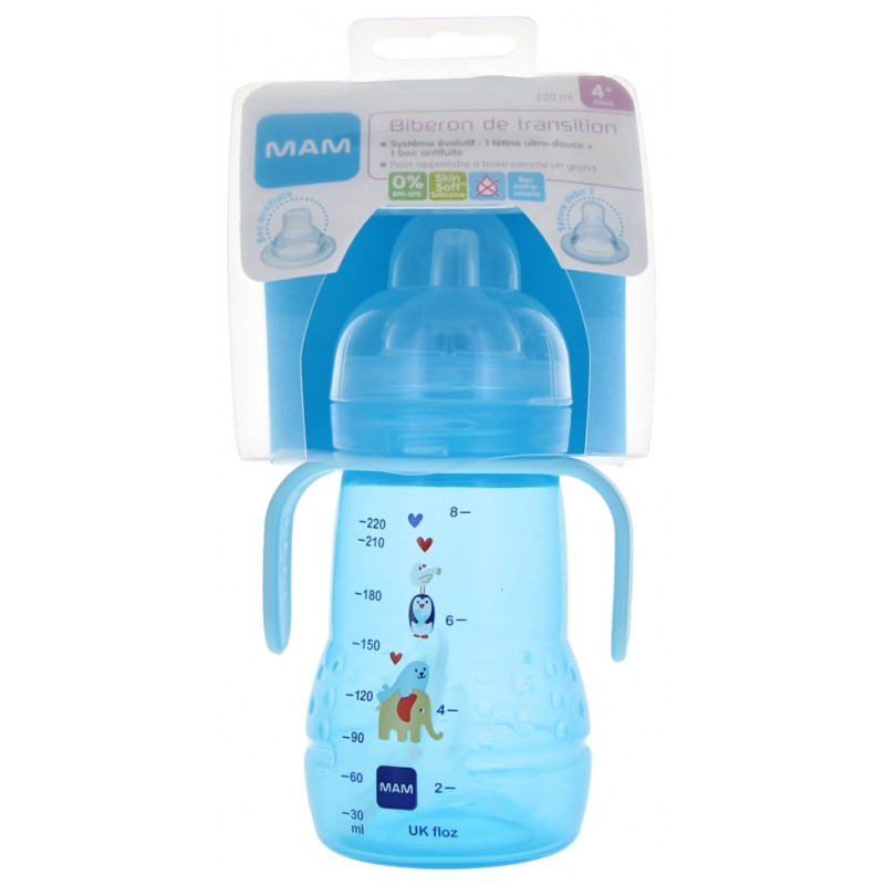 MAM – Biberon de Transition évolutif, 220 ml