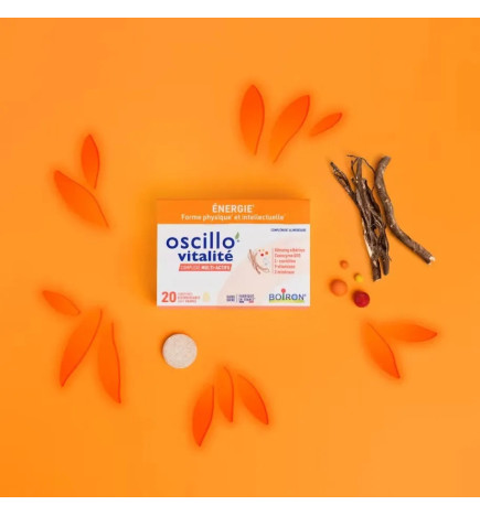Boiron – Oscillo’Vitalité Adultes comprimés effervescents, 20 comprimés