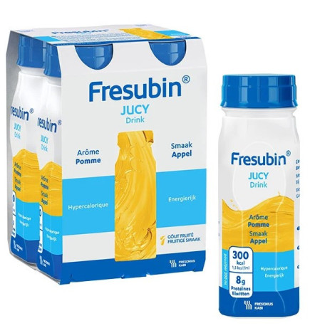 Fresubin – Jucy Drink boisson hypercalorique goût pomme, 4 x 200 ml