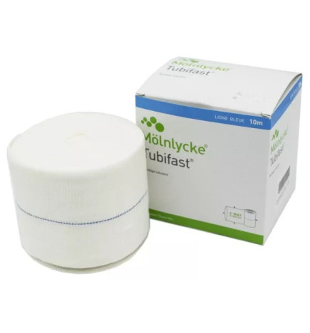 Mölnlycke – Tubifast Ligne Bleue Bandage Tubulaire 2-Way Stretch, 10 m