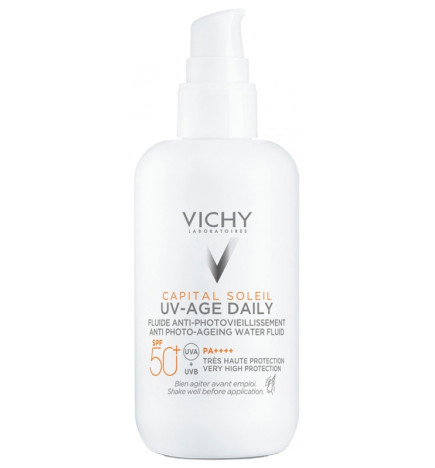 Vichy – Capital Soleil UV-Age Daily Fluide Anti-Photovieillissement SPF50+, 80 ml