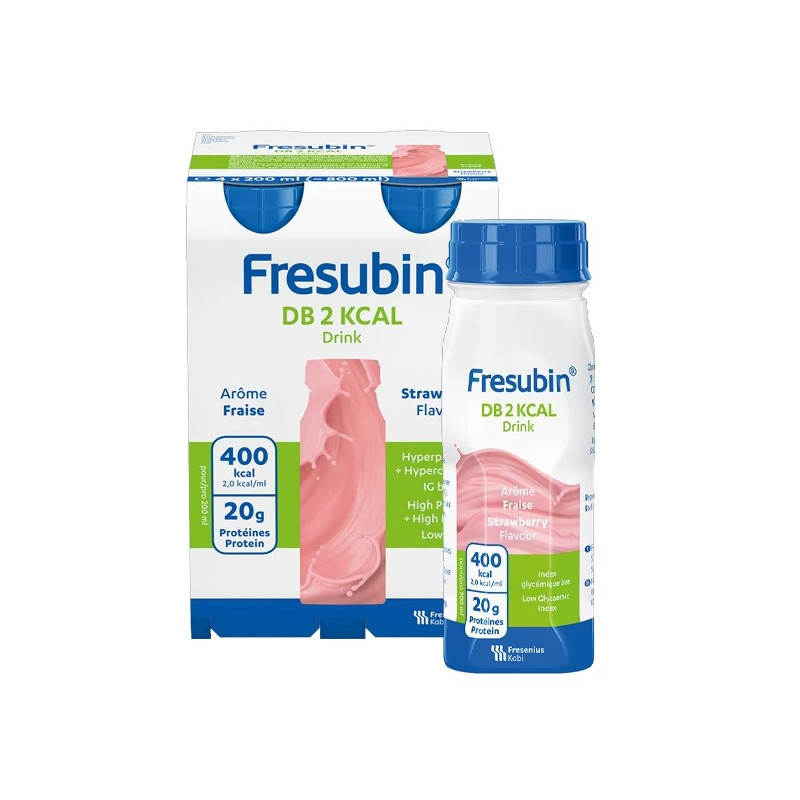 Fresubin – DB Drink Fraise, 4 x 200 ml