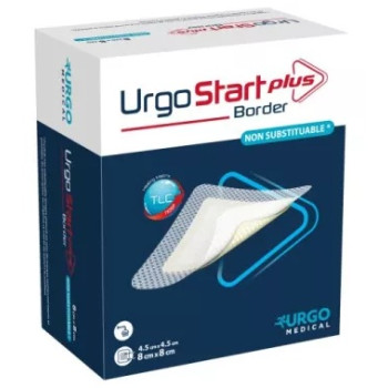 Urgo – Pansement Hydrocellulaire Adhésif TLC-NOSF, 8 x 8 cm